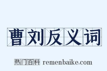 曹刘反义词是什么意思的图片